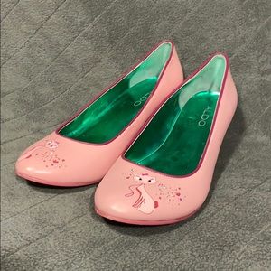 Pink Kitten Heels with Cats!